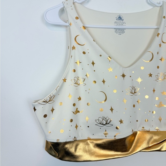 Jasmine Disney Aladdin Metallic Gold Sports
Bra Active Wear Top. Plus Size 1X. - Picture 2 of 14